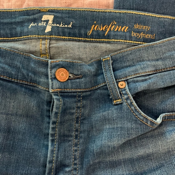 7 for all mankind josefina skinny boyfriend jeans - Picture 5 of 5